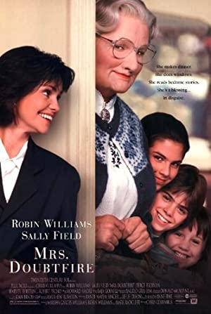 Capa do filme Mrs. Doubtfire