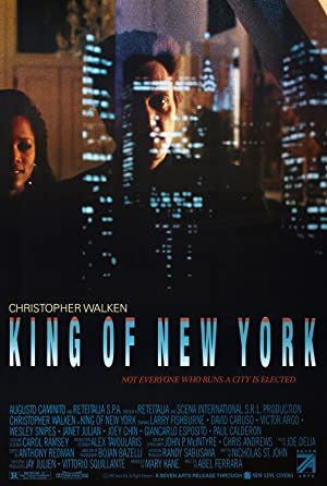 Capa do filme O Rei de Nova York