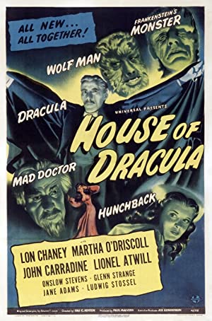 Capa do filme House of Dracula