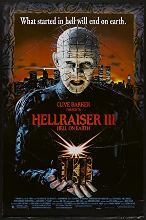 Capa do filme Hellraiser III: Hell on Earth