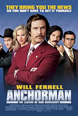 Capa do filme Anchorman: The Legend of Ron Burgundy