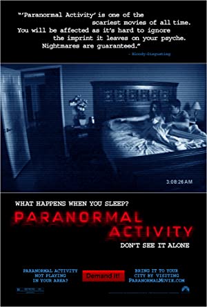 Capa do filme Paranormal Activity